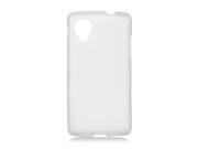 LG Google Nexus 5 D820 Silicone Case TPU Transparent Frosted White
