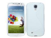 Samsung Galaxy S 4 I9500 I9505 I337 Silicone Case TPU White S Shape