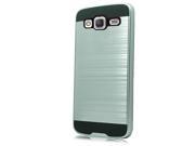 Samsung Galaxy Grand Prime G530 Protector Cover Case Hybrid Silver Black Brushed