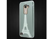 LG K7 Tribute 5 LS675 MS330 M1 Treasure Silicone Case TPU 3D Crystal WHT Paris Tower