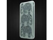 Apple iPhone 6 iPhone 6s 2nd Gen 2015 Silicone Case TPU 3D Crystal Black Elephant