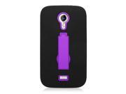 BLU Studio 5.0 D530 Protector Cover Case Hybrid Black Purple Symbiosis With Vertical Stand