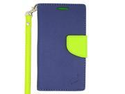 ZTE Speed N9130 Pouch Case Cover Blue Green 2 Tone Deluxe Horizontal Flap Credit Card