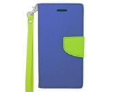 Apple iPhone 6 iPhone 6s Pouch Case Cover Blue Green 2 Tone Deluxe Horizontal Flap Credit Card