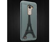 LG K7 Tribute 5 LS675 MS330 M1 Treasure Silicone Case TPU 3D Crystal Black Paris Tower