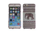 Apple iPhone 6 iPhone 6s 2nd Gen 2015 Hard Case Cover Gray Rustic Aztec Elephant