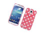 Samsung Galaxy S 4 I9500 I9505 I337 Hard Case Cover White Pink Dots