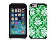 Apple iPhone 6 iPhone 6s Hard Cover and Silicone Protective Case Hybrid Teal Damask Black Fusion