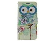 Samsung Galaxy Grand Prime G530 Pouch Case Cover Flowers Owl Horizontal Flap Credit Card With Strap
