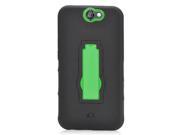 HTC One A9 Aero Protector Cover Case Hybrid Black Green Symbiosis With Vertical Stand New