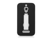 Alcatel One Touch Fierce 7024W Protector Cover Case Hybrid Black WHT Symbiosis With Vertical Stand