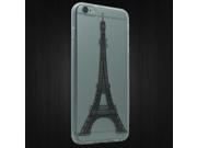Apple Iphone 6 Plus iPhone 6s Plus 2nd Gen 2015 Silicone Case TPU 3D Crystal Black Paris Tower