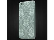 Apple iPhone 6 iPhone 6s 2nd Gen 2015 Silicone Case TPU 3D Crystal White Damask