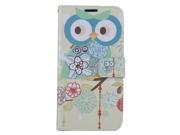 Samsung Galaxy S7 Edge G935 Pouch Case Cover Flowers Owl Horizontal Flap Credit Card With Strap