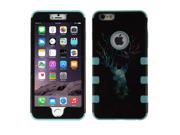 Apple Iphone 6 Plus iPhone 6s Plus Protector Case Hybrid Fusion Deer To Dream Galaxy Cosmo Teal