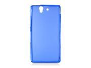 Sony Xperia Z C6603 C6606 Silicone Case TPU Frosted Blue