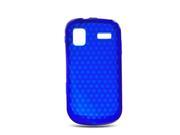 Samsung Focus i917 Silicone Case TPU Blue Hexagonal Pattern Clear