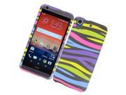HTC Desire 626 626S Hard Case Cover Rainbow Zebra Texture