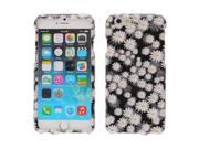 Apple iPhone 6 4.7 inches iPhone 6s 4.7 inches 2nd Gen 2015 Hard Case Cover Black Daisy