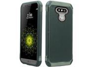 LG G5 H850 VS987 Hard Cover and Silicone Protective Case Hybrid Black Black Deluxe Shock