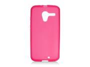 Motorola Moto X Phone XT1058 Silicone Case TPU Transparent Frosted Red