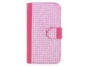 Alcatel OneTouch POP Astro 5042N 5042T Pouch Case Cover Hot Pink Diamond Hot Pink Leather Wallet
