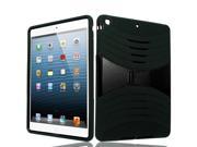 Apple iPad Air Hard Cover and Silicone Protective Case Hybrid Black w Stand