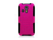 Kyocera Hydro Icon C6730 Hydro Life C6530 Protector Cover Case Hybrid Perforated HPK Black