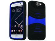 HTC One A9 Aero Hard Cover and Silicone Protective Case Hybrid Black Dark Blue With Stand