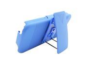Apple iPhone 4 iPhone 4S Hard Cover and Silicone Protective Case Hybrid Blue Ripple w Holster