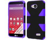 LG Tribute LS660 F60 MS359 Transpyre VS810PP Protector Cover Case Hybrid Triangle Black Purple