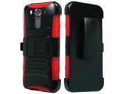 LG V10 H900 VS990 H901 H968 H961N Protector Cover Case Hybrid Black Red Curve Stand Holster