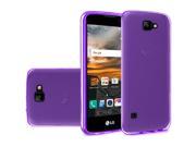 LG K3 LS450 Silicone Case TPU Crystal Transparent Purple