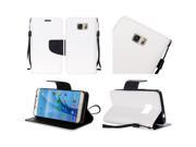 Samsung Galaxy S7 G930 Pouch Case Cover White Premium PU Leather Flip Wallet Credit Card