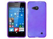 Microsoft Nokia Lumia 550 Silicone Case TPU Frosted Purple Flexible Thin