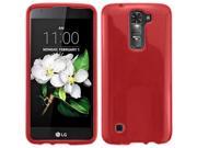 LG K7 Tribute 5 LS675 MS330 Silicone Case TPU Frosted Red Flexible Thin