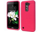 LG K7 Tribute 5 LS675 MS330 Silicone Case Hot Pink Ultra Thin Rugged
