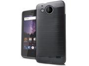 ZTE Tempo N9131 Hard Cover and Silicone Protective Case Hybrid Black Black Brushed