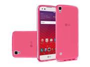 LG Tribute HD LS676 X Style 5 Silicone Case TPU Transparent Hot Pink Ultra Slim