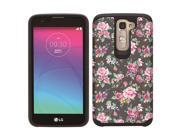 LG K7 Tribute 5 LS675 MS330 Cover Hybrid Tropical Romantic Colorful Roses Floral Fusion