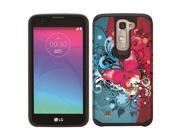 LG K7 Tribute 5 LS675 MS330 Protective Cover Hybrid Butterfly Bliss Black Fusion