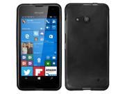 Microsoft Nokia Lumia 550 Silicone Case TPU Frosted Black Flexible Thin
