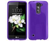 LG K7 Tribute 5 LS675 MS330 Silicone Case TPU Frosted Purple Flexible Thin