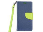 ZTE Tempo N9131 Pouch Case Cover Dark Blue Green 2 Tone Deluxe Horizontal Flap Credit Card