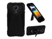 ZTE N817 Quest Uhura Protective Cover Hybrid Black Black Transformer With Stand