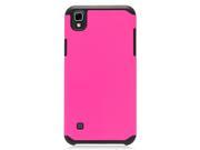 LG Tribute HD LS676 X Style 5 Protective Cover Hybrid Hot Pink Black Astronoot
