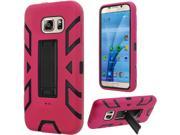 Samsung Galaxy S7 G930 Protective Cover Hybrid Hot Pink Black Hip With Vertical Stand