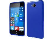 Microsoft Nokia Lumia 650 Silicone Case TPU Frosted Blue Flexible Thin