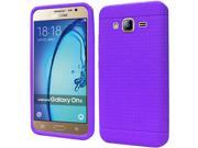 Samsung Galaxy On5 G500 G550 Silicone Case Purple Ultra Thin Rugged