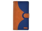 Apple iPhone 7 Plus 5.5 Pouch Case Cover Brown Navy Blue Denim Wallet Credit Card